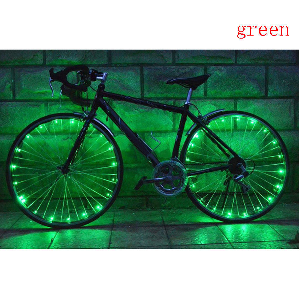 Bicycle Riding Spoke Wheel With Colorful Lights