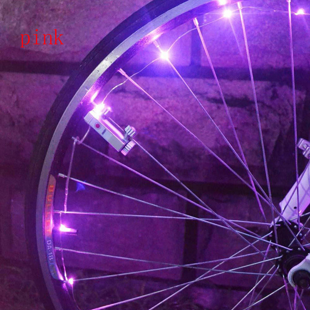 Bicycle Riding Spoke Wheel With Colorful Lights